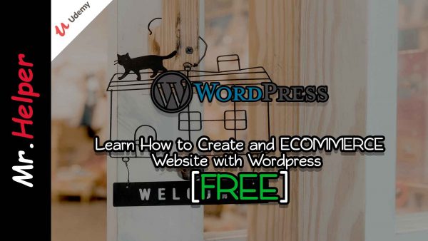 Udemy - Learn How to Create and ECOMMERCE Website with Wordpress Featured Image